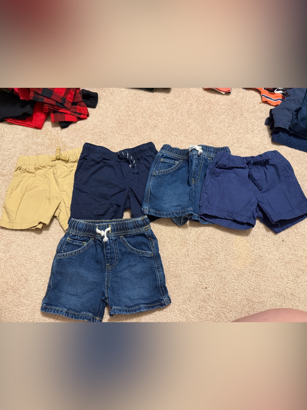 Assorted Kids Shorts Pack - Navy, Denim & Khaki